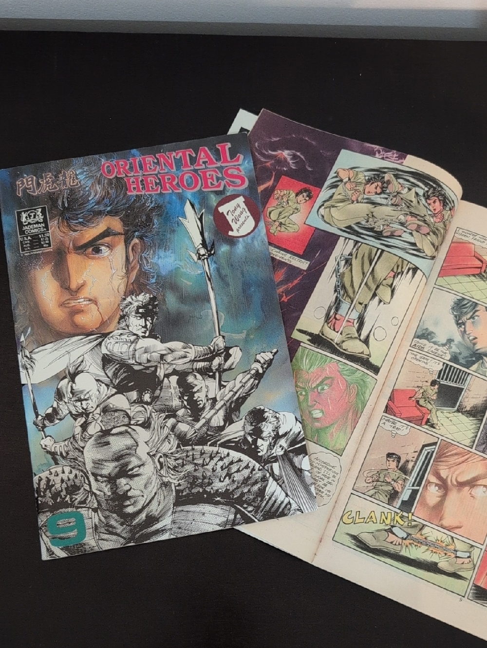 Oriental Heroes Comic Book Set Of 2 - 1989 Jademan Comics